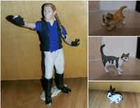 Schleich Hund 16345 Katze 13638 Hase 13121 Pflegerin Thüringen - Klings Vorschau