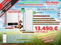 PAKET ANGEBOT GOODWE 29,9kW Hybrid-Wechselrichter GW29,9K-ET + SUNKET-ESS 30kWh Hochvolt-Energiespeicher Solarspeicher Niedersachsen - Seesen Vorschau