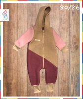 handmade Abhalte-Overall Wollwalk 80-86 beige rosa himbeer Nordrhein-Westfalen - Neuss Vorschau