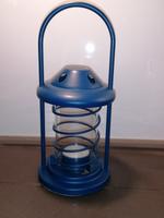Windlicht, kleine Laterne, blau, Metall + Glas, neuwertig Schleswig-Holstein - Norderstedt Vorschau
