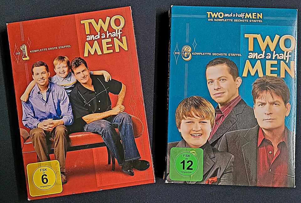 TWO and a half MEN - DVD: Staffel 1 + 6 in Enger