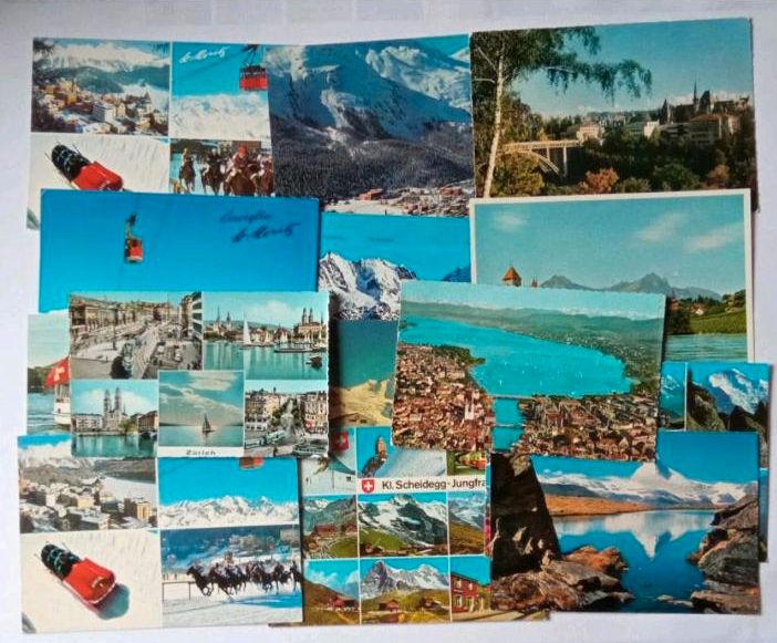 Schweiz 14 Ansichtskarten/Postkarten Geneve,St.Moritz,Bern,Zürich in Velbert