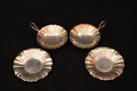 2 schöne Teesiebe mit Tablett vermutlich Silber Antik Bayern - Karlstadt Vorschau