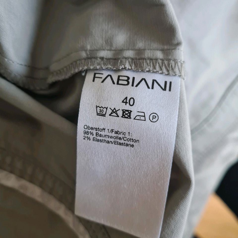 Fabiani Jacke grau L/40 tailliert Baumwolle neuwertig in Trier