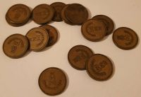 15 Prüfmünzen, Karl W. Müller, Braunschweig, für Geldspielautomat Bayern - Günzburg Vorschau