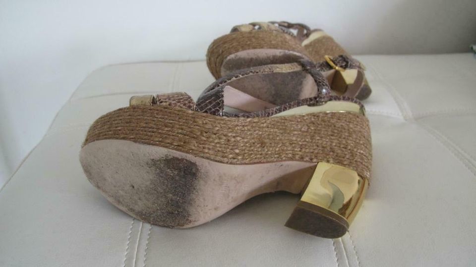 Hammer MIU MIU Wedges / Plateau Sandaletten Gr. 37 TOP NP 800,-€ in Starnberg