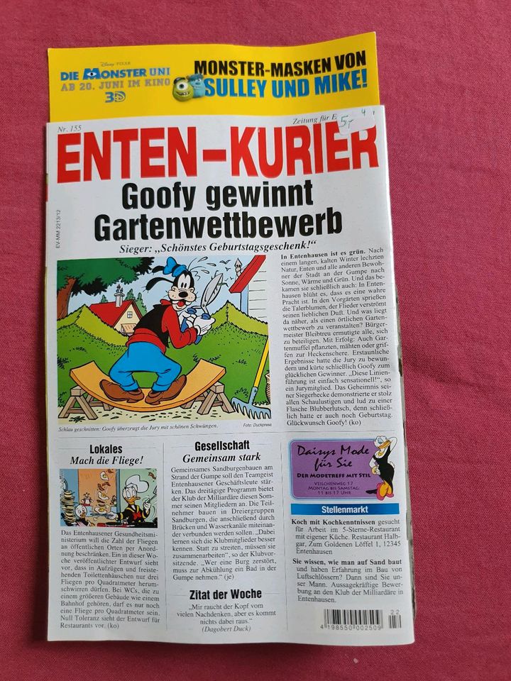 Micky Maus Magazin Nr. 22, 2013, Extra Schock-Kakerlake in Günzburg