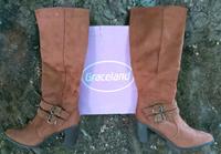 GRACELAND Wildleder Stiefel echt Leder Stiefeletten braun hoch! Nordrhein-Westfalen - Havixbeck Vorschau