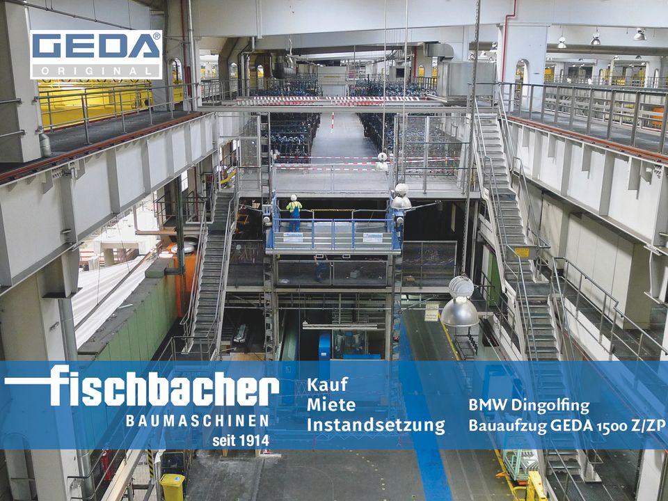 GEDA 1500 Z/ZP Bauaufzug | Personenbauaufzug mieten in München