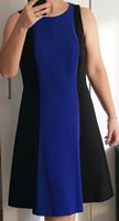 Boden Stoffkleid, Kleid Gr 36/ 12R, gefüttert, blau/schwarz Düsseldorf - Garath Vorschau