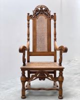 Thron Antik Sessel Stuhl Eiche Massiv Wiener Geflecht um 1850 Baden-Württemberg - Reutlingen Vorschau