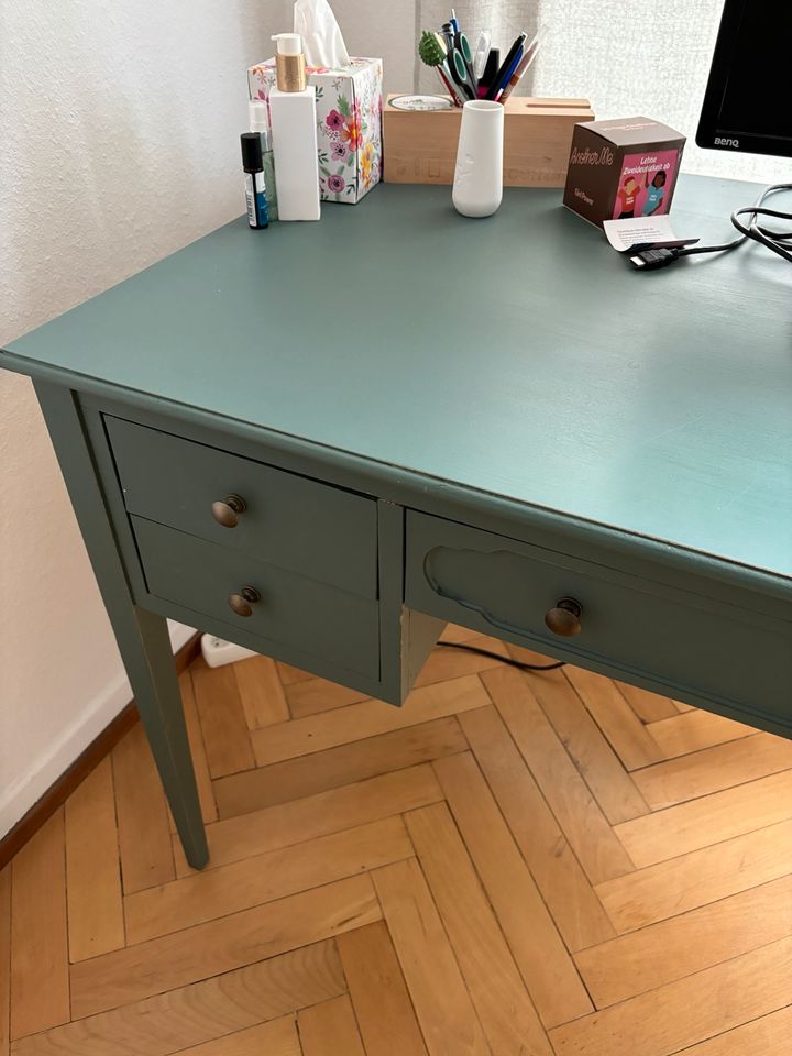 Schreibtisch selena mit 5 Schubladen, khaki in Stuttgart