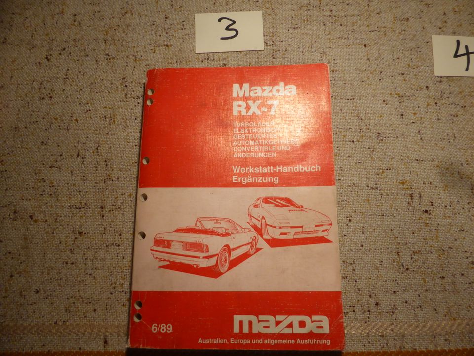 Mazda RX 7 , Original Werkstatthandbücher , siehe alle Bilder in Bückeburg