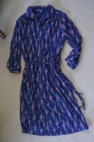 Vintage Blusenkleid retro Blumen muster Gürtel Midikleid s petite Niedersachsen - Bückeburg Vorschau