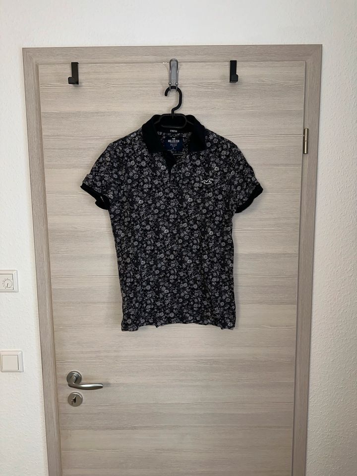 NEU Hollister Poloshirt T-Shirt Tshirt S Schwarz Grau Strech Epic in Erfurt