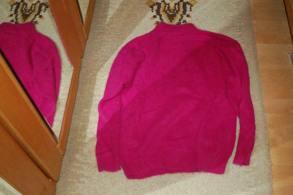 EM Euromod Pullover Gr. M oversize ? Schöne Farbe Beere Stehkrag in Adelsdorf