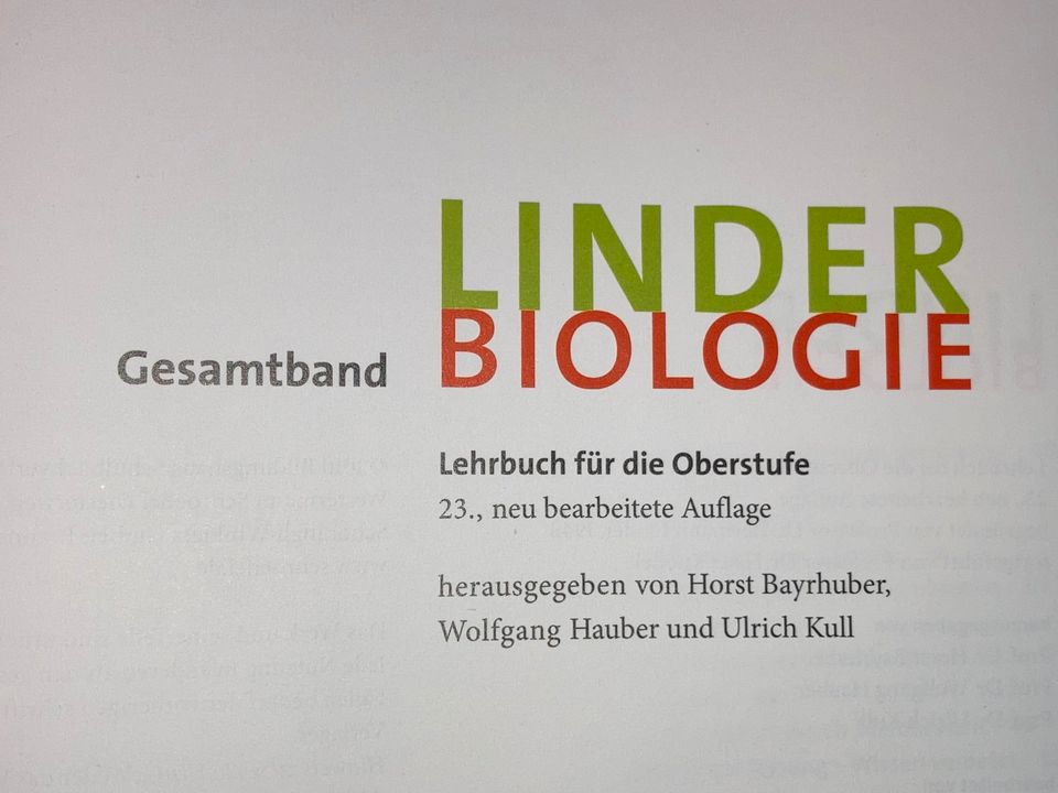 Biobuch von LINDNER für die Oberstufe in Waldweiler