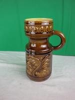Vase DDR Keramik braun mit Henkel 18,5 cm hoch Brandenburg - Döbern Vorschau