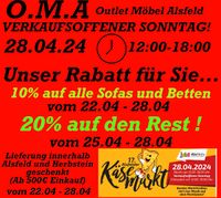 Rabatt Aktion auf alle Möbel Outlet SALE Hessen - Kirchheim Vorschau
