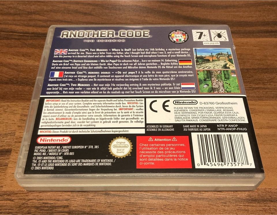 Nintendo DS „Another Co de Two Memories“ Spiel Englisch in Siersleben