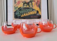 Vintage Space Age Design 6er-Set-Tasse Orange 60er 70er Frankfurt am Main - Nordend Vorschau