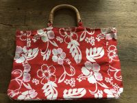 ⛱ Handtasche Tasche H&M rot weiß Hibiskus Sommer Strand neuwertig Baden-Württemberg - Baienfurt Vorschau