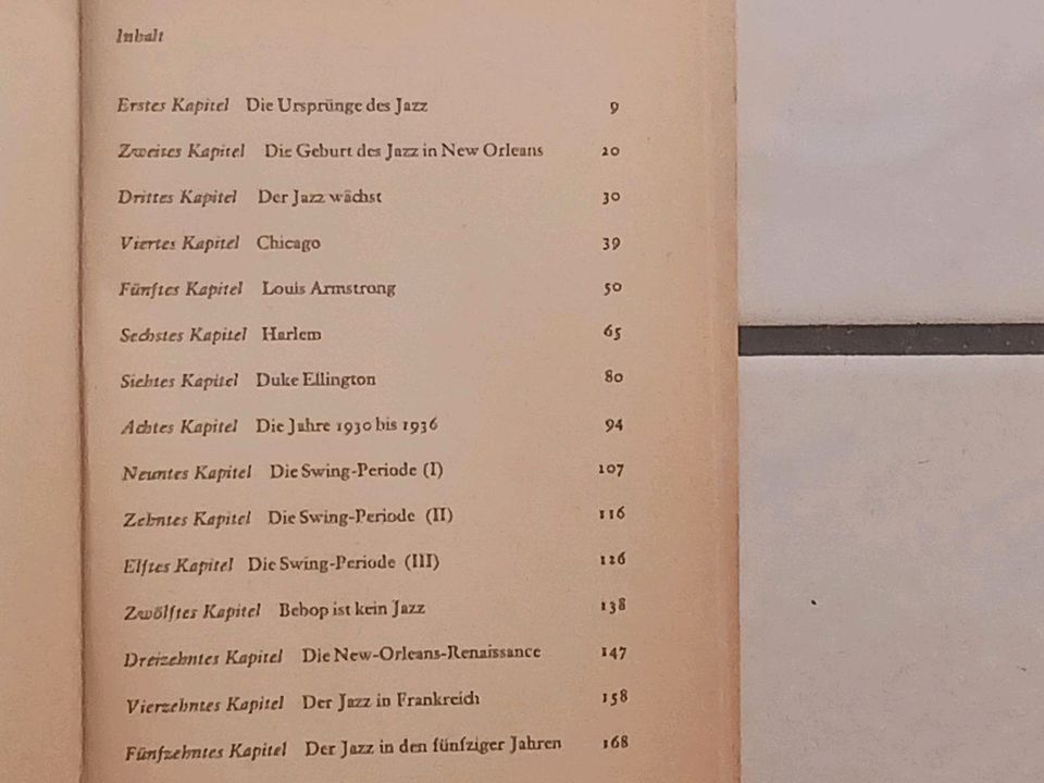 Antiquarisches Buch "Die Geschichte des echten JAZZ" 60er Jahre in Edewecht