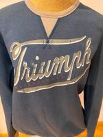 Triumph Pullover Vintage Stil Motorrad Sweater Gr. M selten blau Rheinland-Pfalz - Wirges   Vorschau