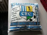 Kissen Chemnitzer FC Fussball Regionalliga DDR Oberliga DFV Brandenburg - Cottbus Vorschau