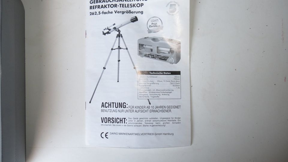 Refraktor Teleskop in Kneitlingen