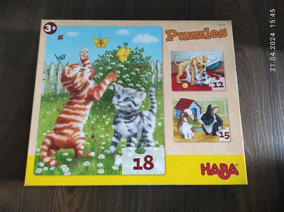 Puzzle 3er Set HABA Tiere in Diedorf