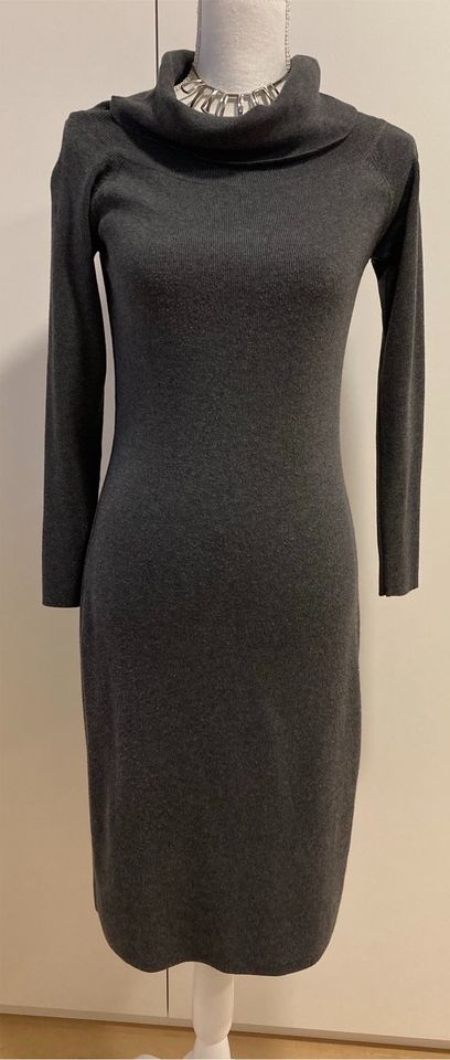 Esprit, Strickkleid mit Rollkragen, Gr. XS/S, grau in Wörth a. Main