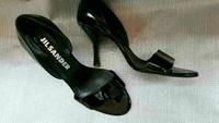 Jil Sander 9 cm Absatz Sandaletten Lackleder Sandalen Pumps 38,5 Düsseldorf - Eller Vorschau