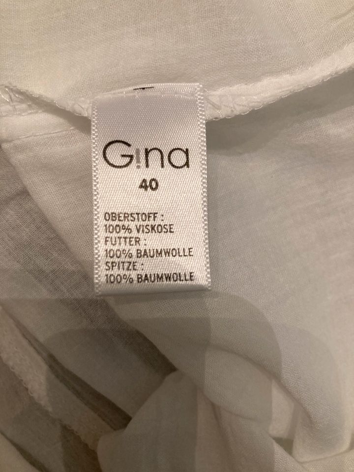 Weißes Sommerkleid mit Spitze in Gr. 40 in Düsseldorf