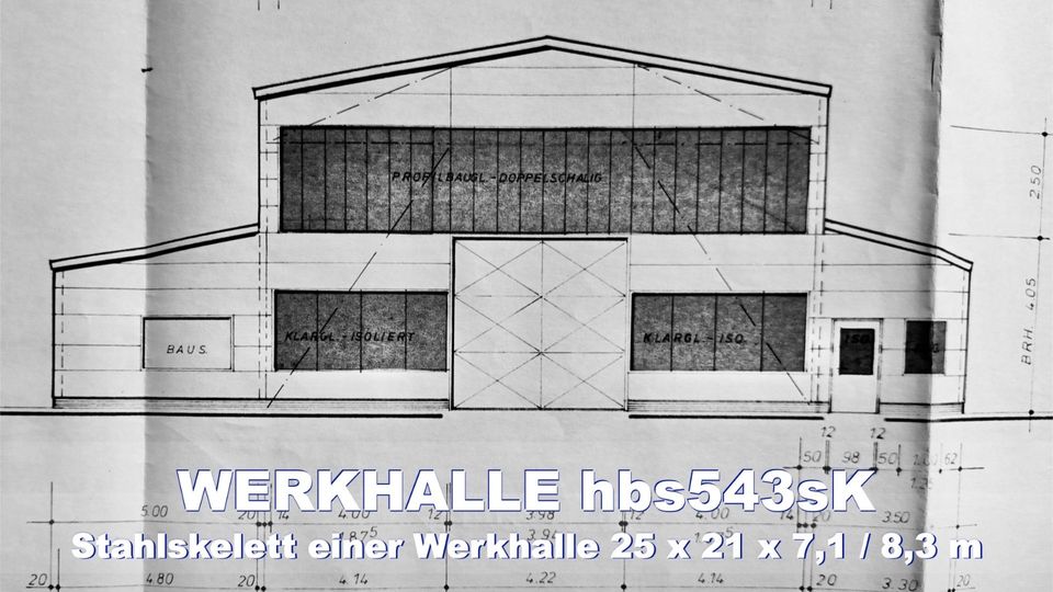 Stahlhalle gebraucht Gewerbehalle, Lagerhalle, Mehrzweckhalle, Stahlbauhalle, Werkstatthalle aus Rückbau in Trier