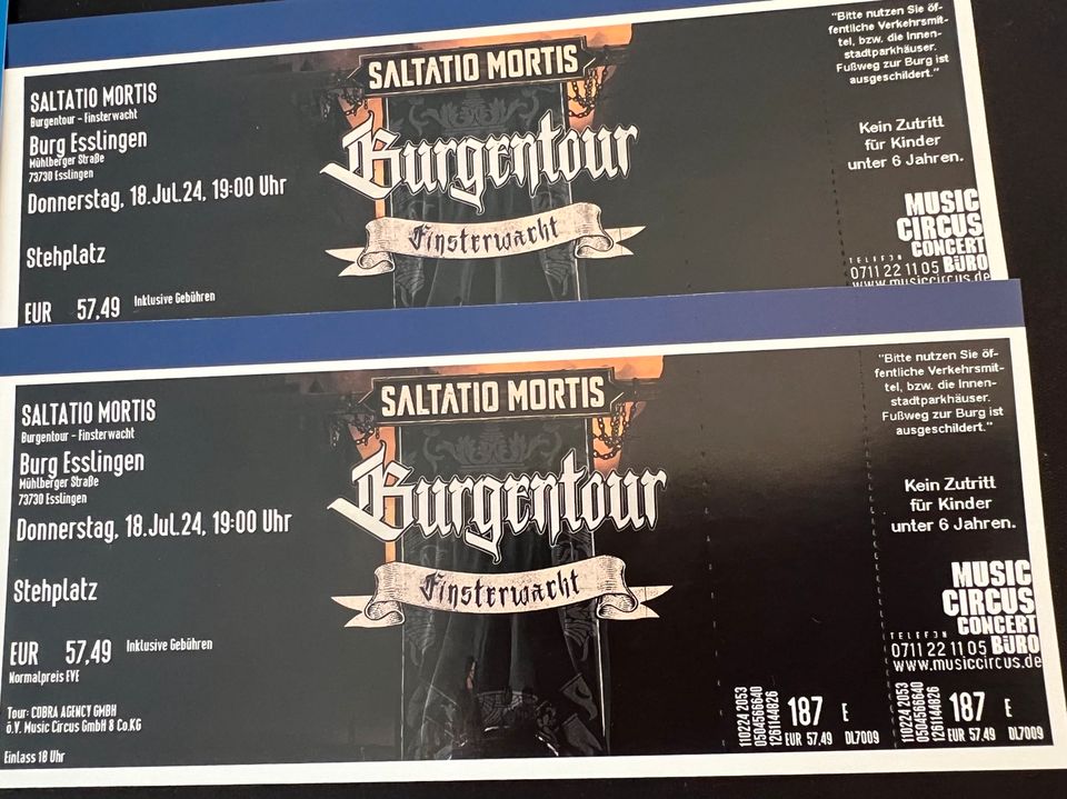 Saltatio Mortis 2 Tickets in Rheinfelden (Baden)