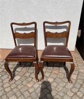 Antike Bidermeier Stühle Lederpolster Sachsen - Mülsen Vorschau