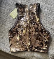 Top, Weste, Shirt „H&M“goldene Pailletten, neu mit Etikett‼️Gr XS Nordrhein-Westfalen - Issum Vorschau