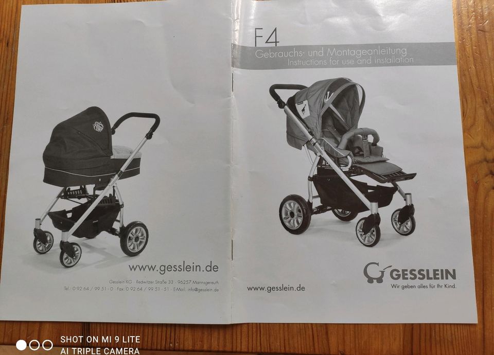 Gesslein F4 Kombi Kinderwagen in München