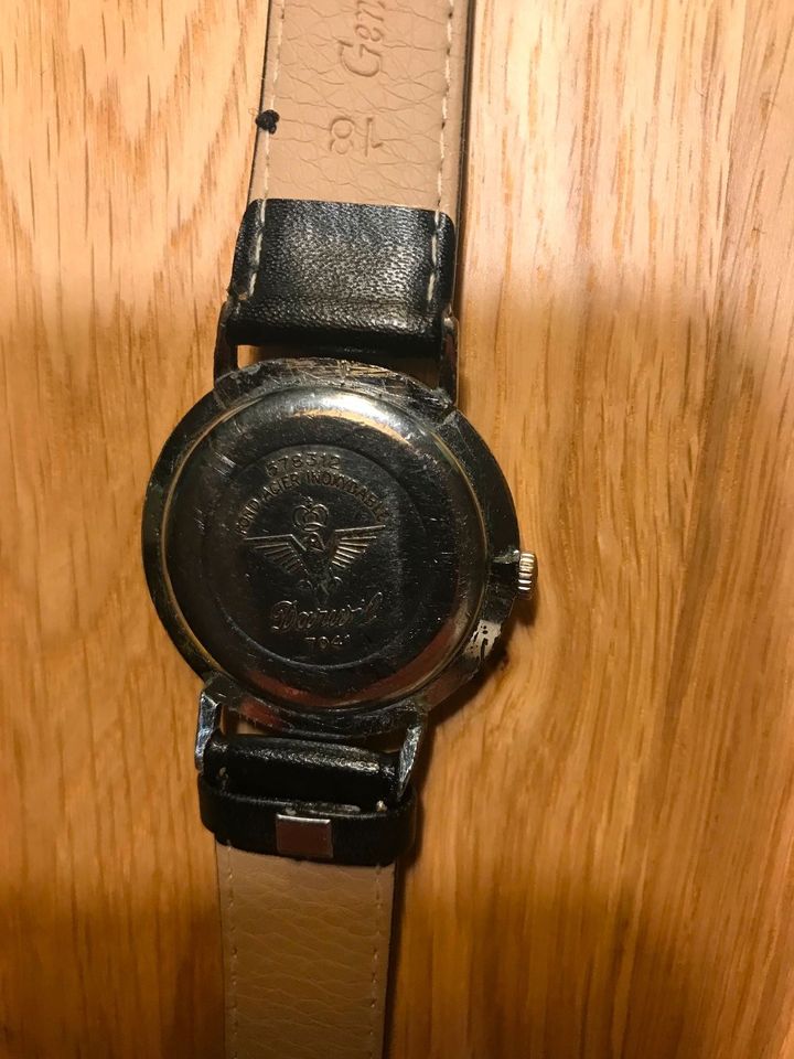 Darwil Special Flat Lux 67, Vintage Uhr, Nr. 7041, schwarzes ZB in Griesheim