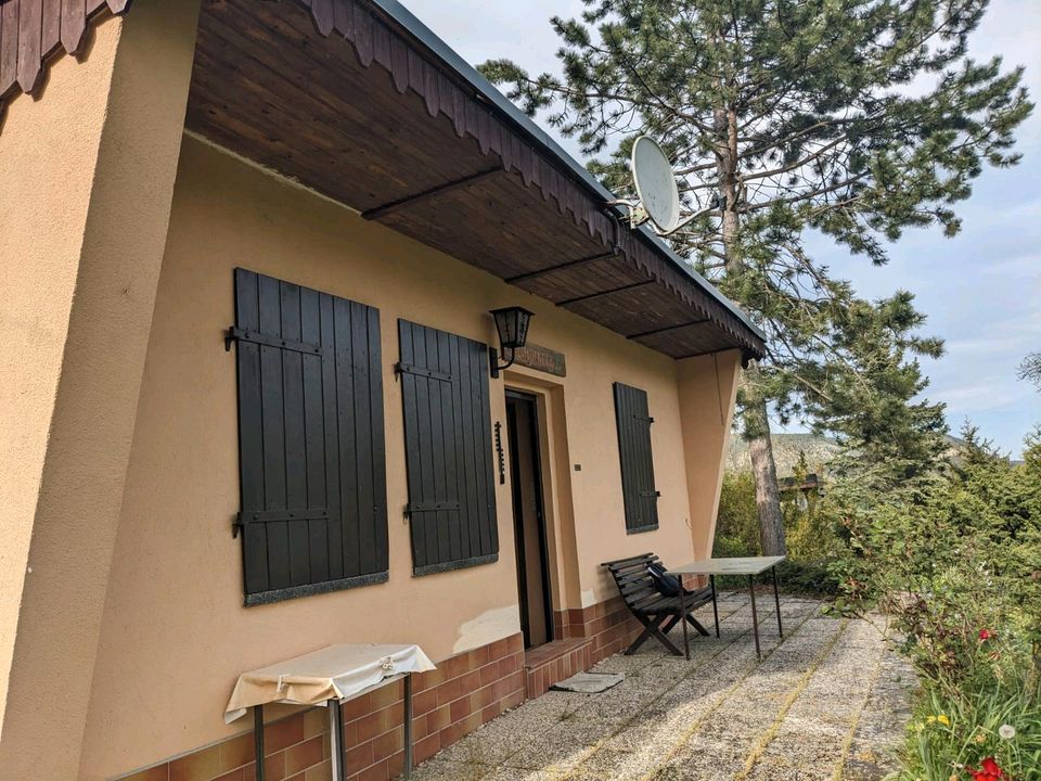 Gartengrundstück mit massivem Bungalow und freiem Blick nahe Jena in Jena