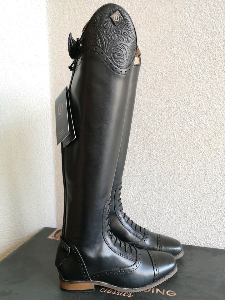 Lederreitstiefel NEU 36 37 40 schmal in Nottuln