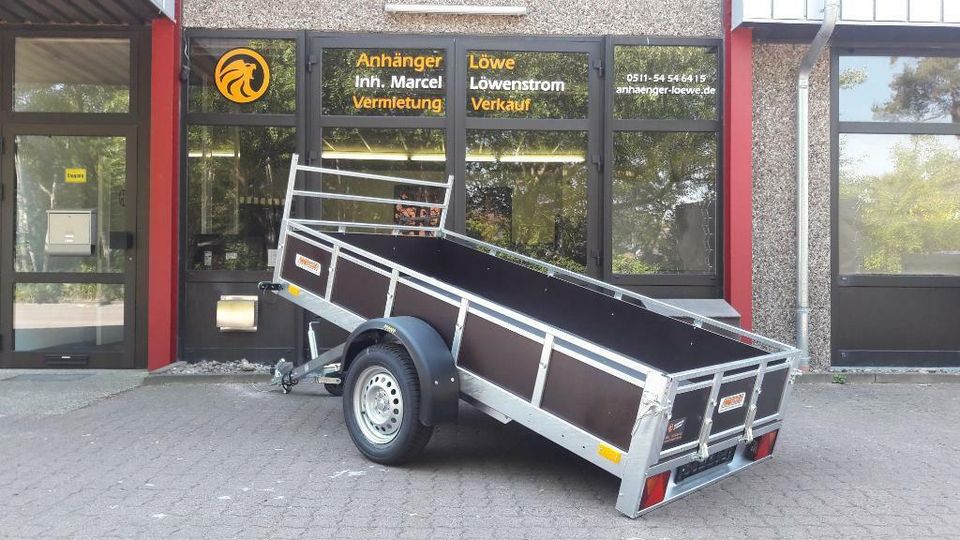 Neuer kippbarer 750 KG Anhänger, 253 cm Ladefläche Länge, Hänger in Ilsede