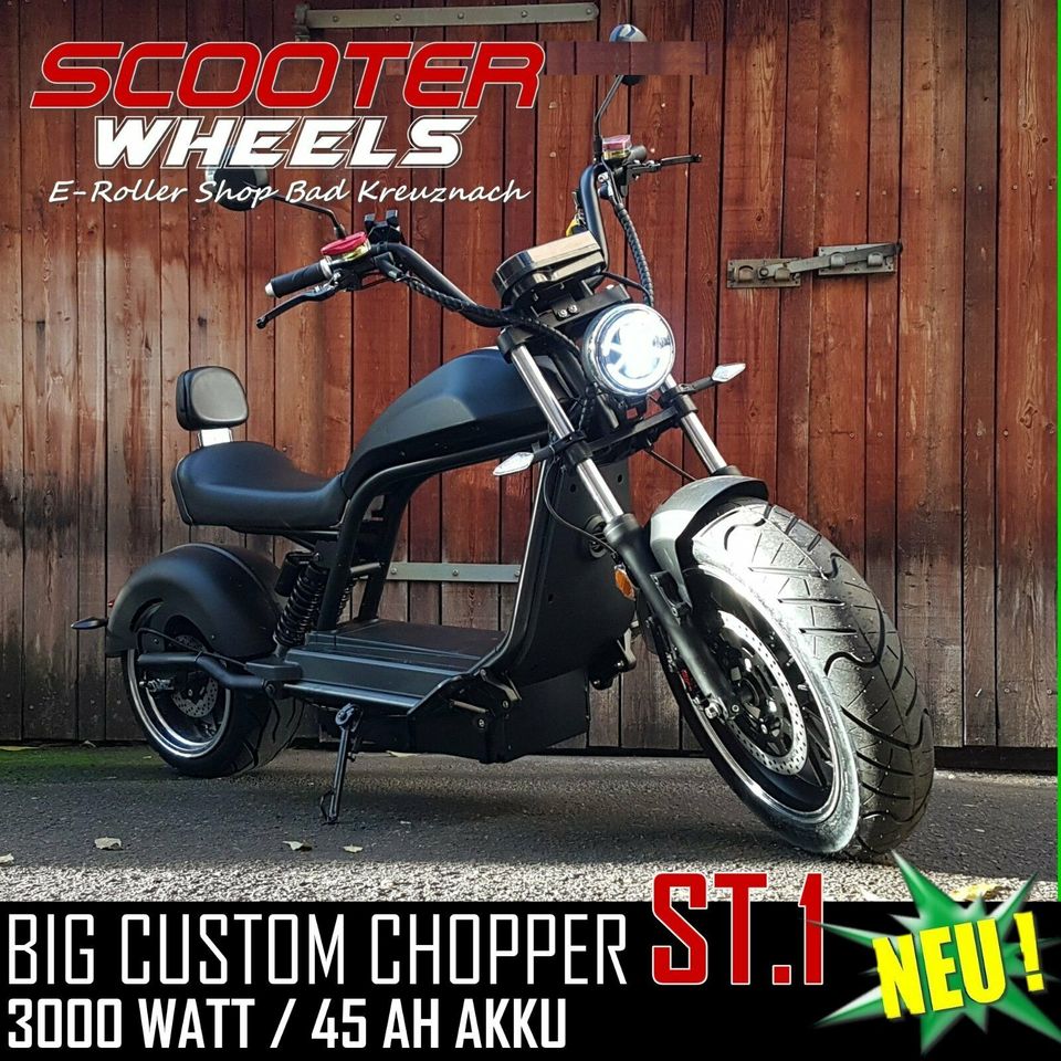 E-Chopper Elektro Motorrad: CityTwister 6.0 PRO 110 km/h - Das