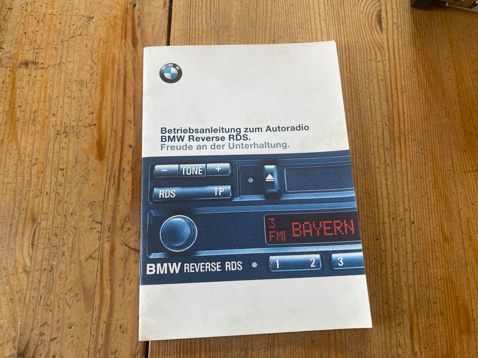 BMW Reverse RDS Radio E36 E34 E30 Z3 Kassette inkl. Zubehör in Tiefenbach Kr Passau