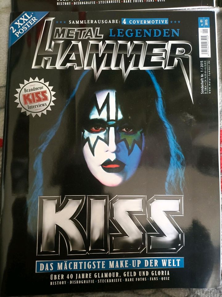 KISS METAL-HAMMER SONDERAUSGABE MIT LIMTIERTEN VINYL SINGLES NEU in Bösleben-Wüllersleben