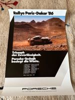 Original Porsche 959 Poster Paris-Dakar 1986 59x42cm Baden-Württemberg - Bad Säckingen Vorschau