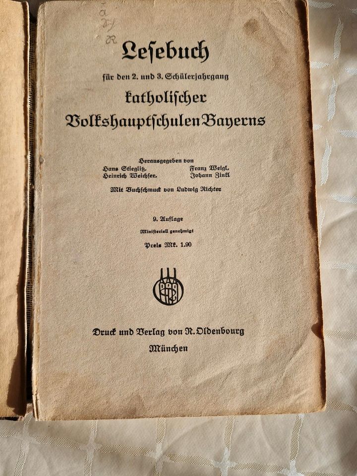 Lesebuch in Altdeutscher Schrift in Balzheim