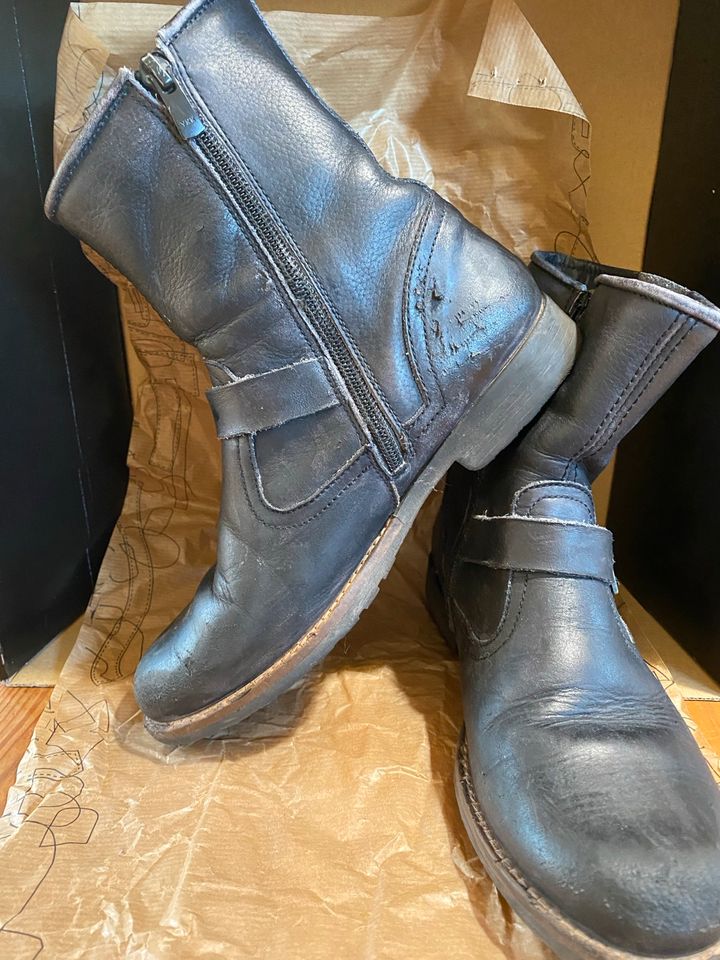 Art schwarze Stiefel Leder Boots Motart Leaves-Sinai 36 in Bad Dürkheim