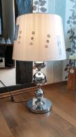 Vintage Lampe Edelstahl Chrom Optik , Schirm neu !! Sachsen-Anhalt - Möser Vorschau